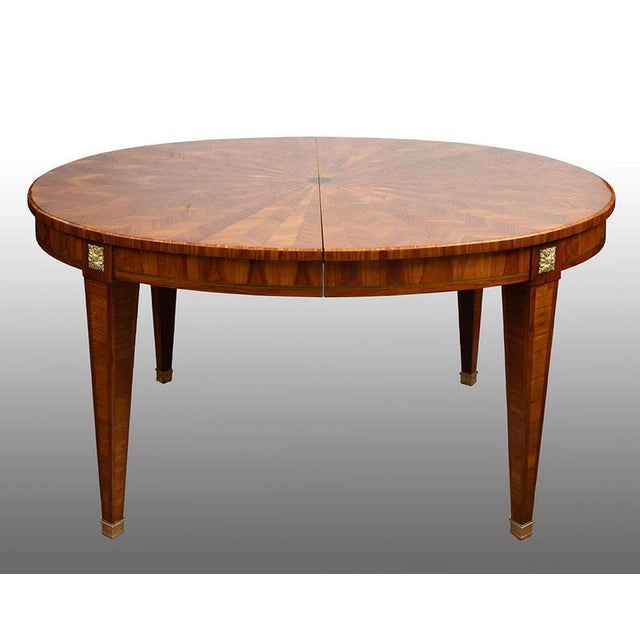 Antique Napoleon III Extendable Table in Exotic Wood, Late 19th Century For Sale - Image 4 of 4