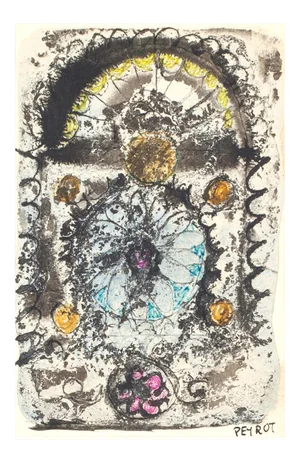 Composition - Original China Ink and Watercolor by A. Peyrot - 1950s 1950s