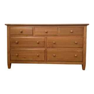 Solid Maple 7-Drawer Dresser From Ethan Allen For Sale