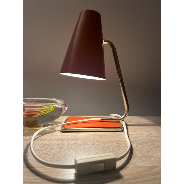 Vintage Table Lamp in Metal, 1960s For Sale - Image 4 of 6