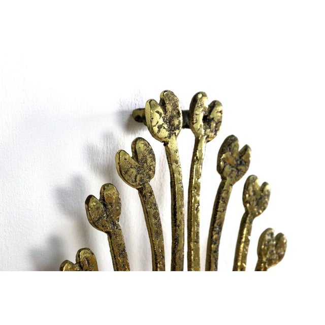 Metal Brass Wall Sconce For Sale - Image 7 of 14