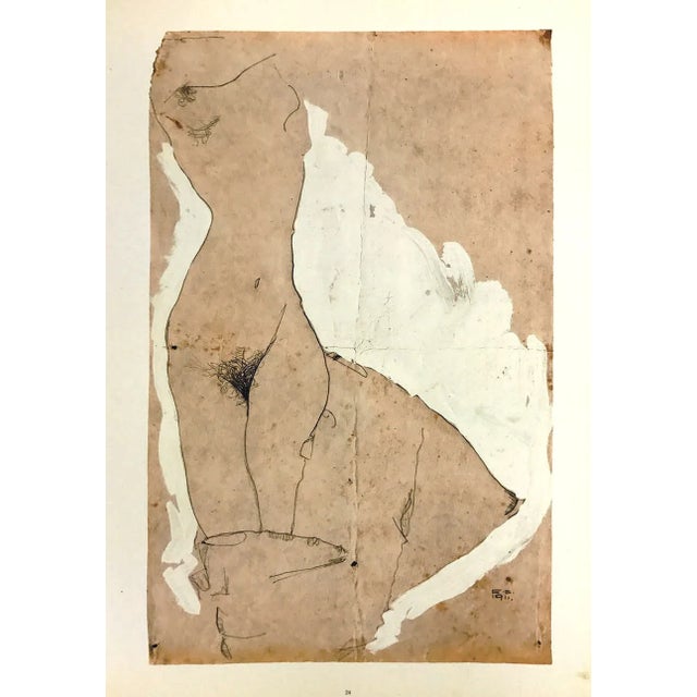 Artist:Egon Schiele Country:Austria Title:Female torso Medium:Lithograph -24 Marks:Signed in plate Printed:1968 by Max...