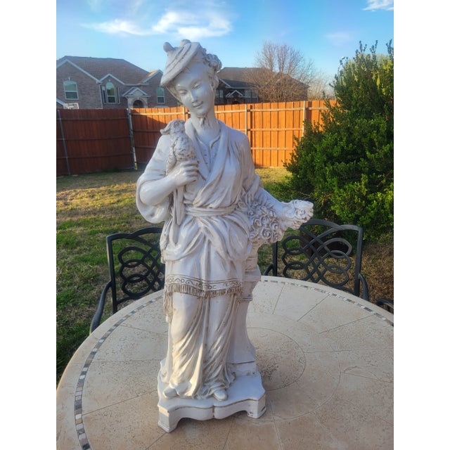 Rare Find Vintage Italian Glazed Terracota Figurine For Sale - Image 13 of 13