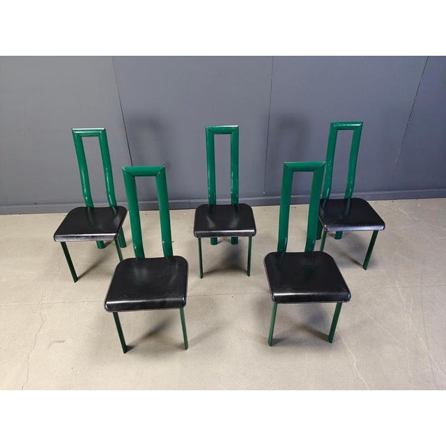 Italian Regia Dining Chairs by Antonello Mosca for Ycami, 1980s, Set of 6 For Sale - Image 4 of 13
