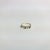 S Style Emerald & Diamond Ring .15cttw 10k Yellow Gold, Size 8 For Sale - Image 4 of 5
