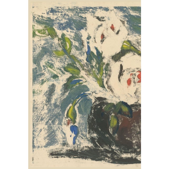 Not Yet Made - Made To Order 1930 Vintage White Flowers in a Vase Art Print by Zolo Palugyay - 14" X 11" For Sale - Image 5 of 7