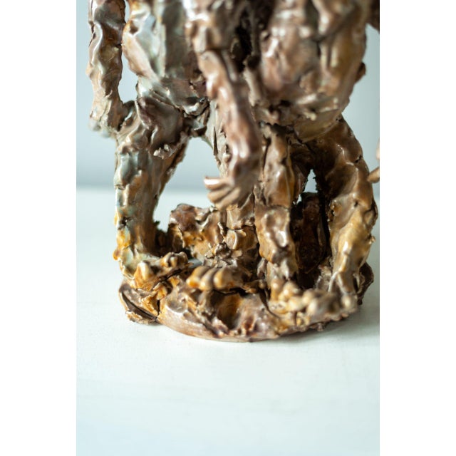 Figurative Sculpture, 1950s, Glazed Ceramic For Sale - Image 6 of 11