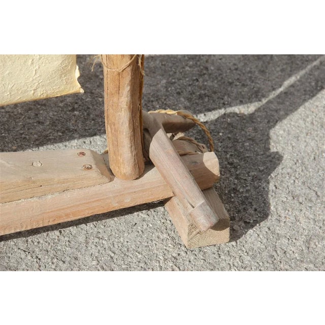 Metal Parchment and Wood Floor Lamp, 1960s For Sale - Image 7 of 16