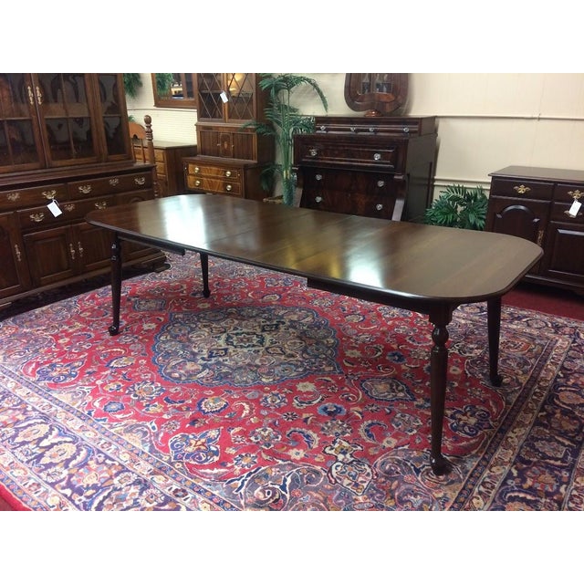 Vintage Dining Table With Three Leaves, Pennsylvania House Furniture
