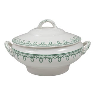 20th Century Belgian Special Edition Porcelain Tureen With Lid For Sale