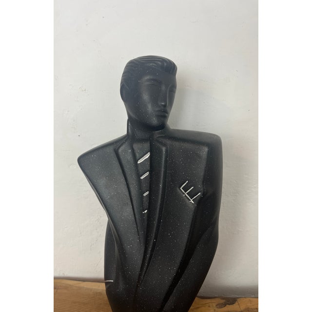 Vintage Postmodern Style Ceramic Man Sculpture in the style of Lindsey B Balkwill, 1980s For Sale - Image 16 of 18