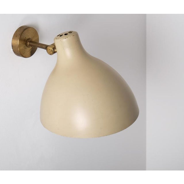 Beige Swedish Modern Wall Lamp attributed to Asea, 1940s, Set of 2 For Sale - Image 8 of 10