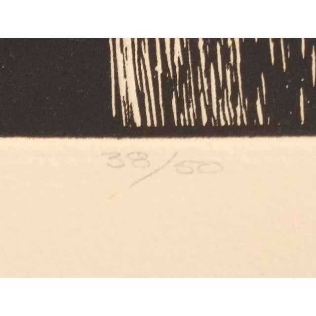 Malcolm Childers "Wooden Mastadon" Old Barn Signed Unframed Etching, 1978 Edition of 50 For Sale In Denver - Image 6 of 8