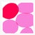 11 Pink Ovals, One Red Fine Art Print 25 1/2" X 33 1/2" by Liz Roache For Sale - Image 4 of 6