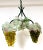 Murano Glass Hanging Grapes and Leaves Chandelier Italy, circa 1950s This exquisite Murano Glass Hanging Grapes & Leaves...