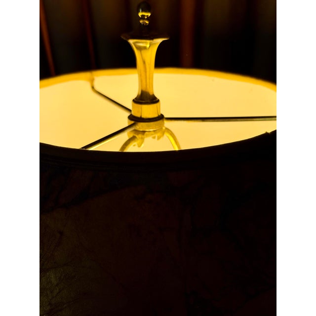 Metal Stiffel Brass Gold Leafed Table Lamps - a Pair For Sale - Image 7 of 12