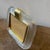1990s Barovier Style Art Deco Murano Glass and Brass Horizontal Picture Frame For Sale - Image 10 of 11