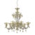 Venetian Cà Rezzonico Floral Gold Murano Style Glass Chandelier From Simoeng For Sale