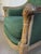 Green 19th Century Antique French Louis XVI Bergere Chair For Sale - Image 8 of 12