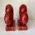1950s Vintage 1950s Italian Alabaster Red Heart Bookends - a Pair For Sale - Image 5 of 10