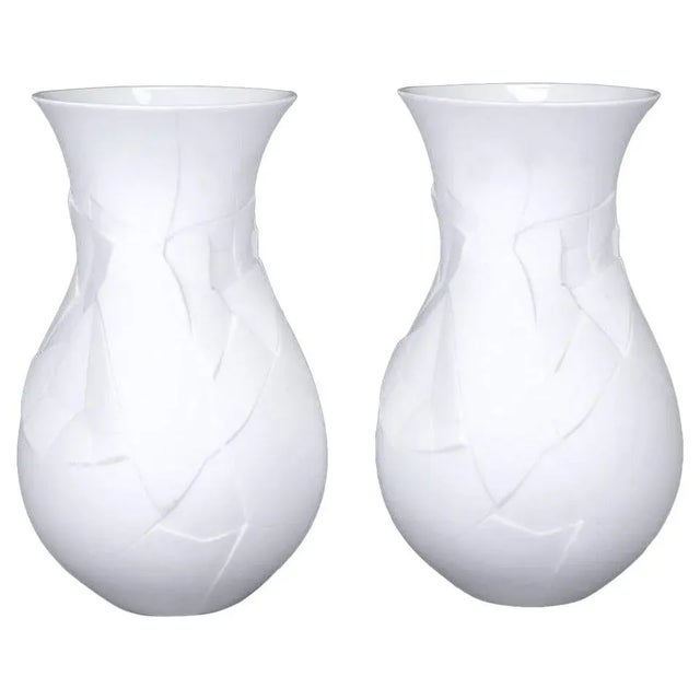 Rosenthal Studio Line Matte-White "Vases of Phases" - a Pair For Sale - Image 10 of 10