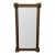 Late 20th Century Monumental Neoclassical Lion Head Wall Mirror With Brass Accents For Sale