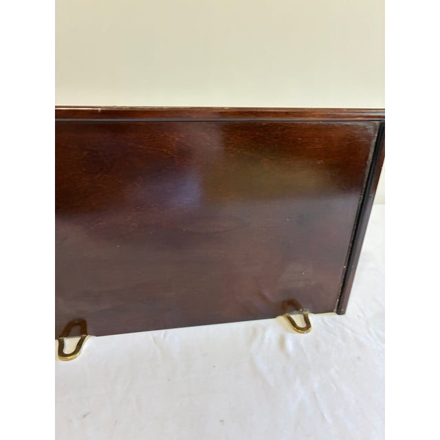 Vintage Bombay Company Mahogany Wall Display Shelf With Curved Support Bracket For Sale - Image 11 of 13