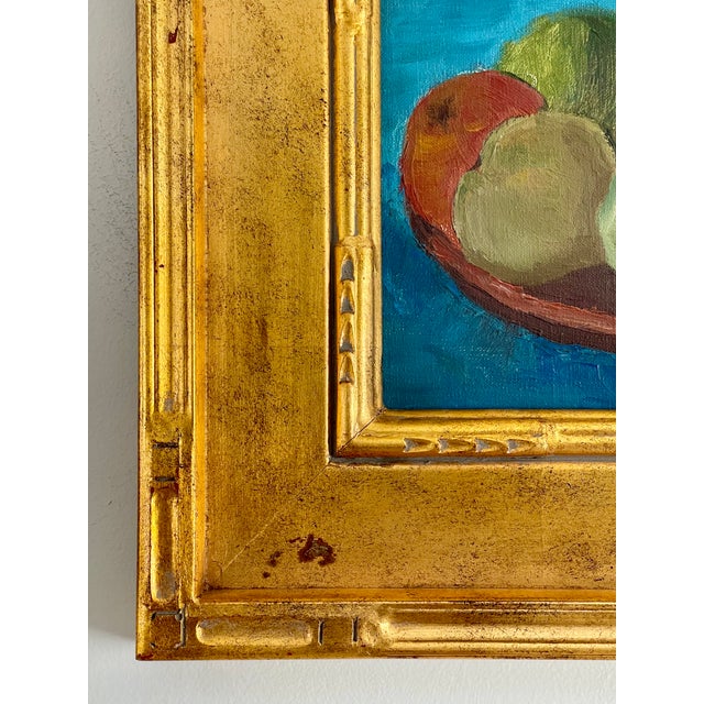 Mid-Century Danish Oil on Board Still Life of Colorful Fruit, 1950’s For Sale In New York - Image 6 of 11