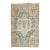 Early 20th Century Zabihi Collection Worn Green Persian Scatter Size Rug - 3'3" x 4'10" For Sale