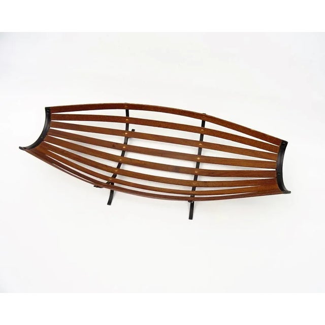 Mid-Century Teak Wooden Fruit Basket by Auböck, Austria, 1950s For Sale - Image 6 of 9