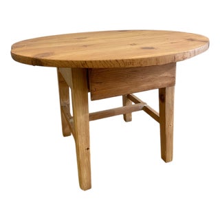 Coffee Table with Drawer in Oak For Sale