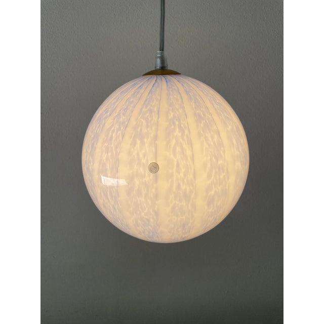 Blue tulipano ceiling lamp 20 by la murrina stunning, vintage, unused chandelier from the 1990s, featuring beautiful...