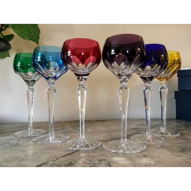 Faberge Lausanne Signed Hock Wine Glasses Set of 6 Chairish