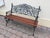 Antique Victorian Blacksmith-Made Cast Iron Garden Bench For Sale - Image 5 of 6