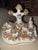 White Fine Small 19th C Staffordshire Pair of Pastoral Themed Groups For Sale - Image 8 of 10