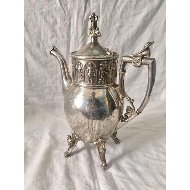 1874 Antique Reed & Barton Silverplate Coffee Pot Chairish