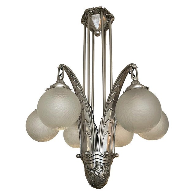 Art Deco Ceiling Lamp by Simonet Frères, 1930, in Very Good conditions. Designed 1920 to 1949 This piece is attributed to...