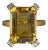 Radiant Citrine & Diamond in 10k Yellow Gold Ring Size 6 For Sale