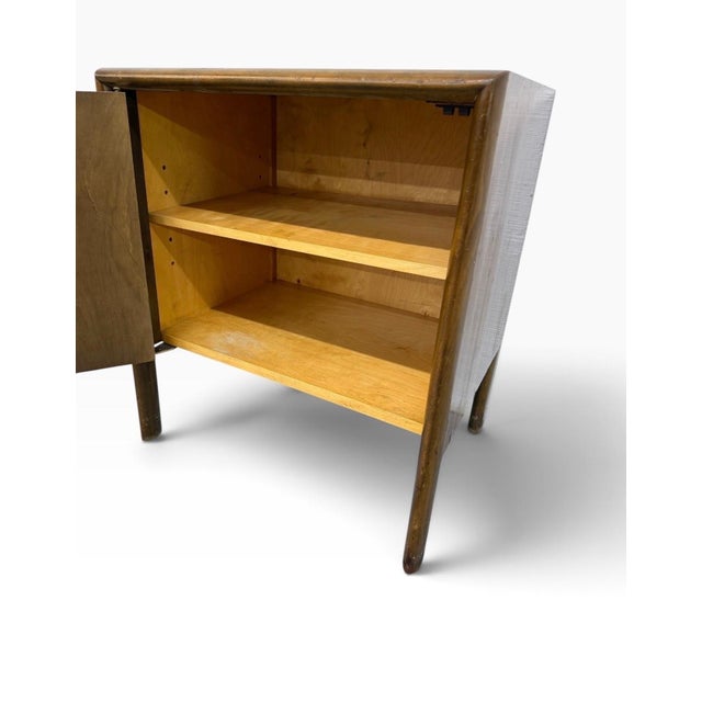 Mid-Century Modern Edmond Spence Brutalist Walnut Nightstand For Sale In Philadelphia - Image 6 of 7