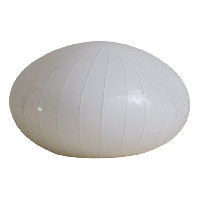 1970s Italian Murano Glass Dome Table Lamp For Sale