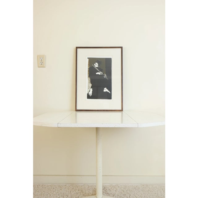 This B&W silkscreen print is by the late artist Genevra Sloan, and is number 24 in a run of 38. The print appears to be in...