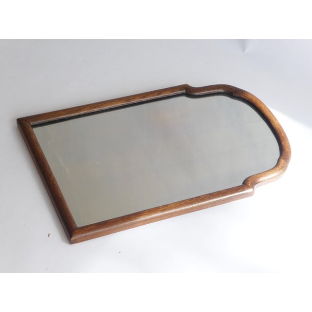Antique Scalloped Wooden Wall Mirror, 1800s For Sale - Image 6 of 10