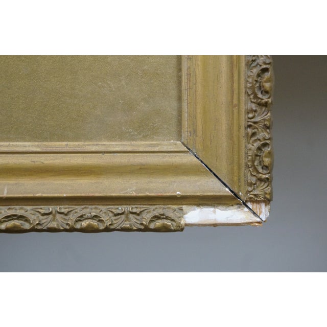 1910s 1913 Antique Emily Hyde Indiana Country Hay Field Pastel Landscape Painting 27" For Sale - Image 5 of 11