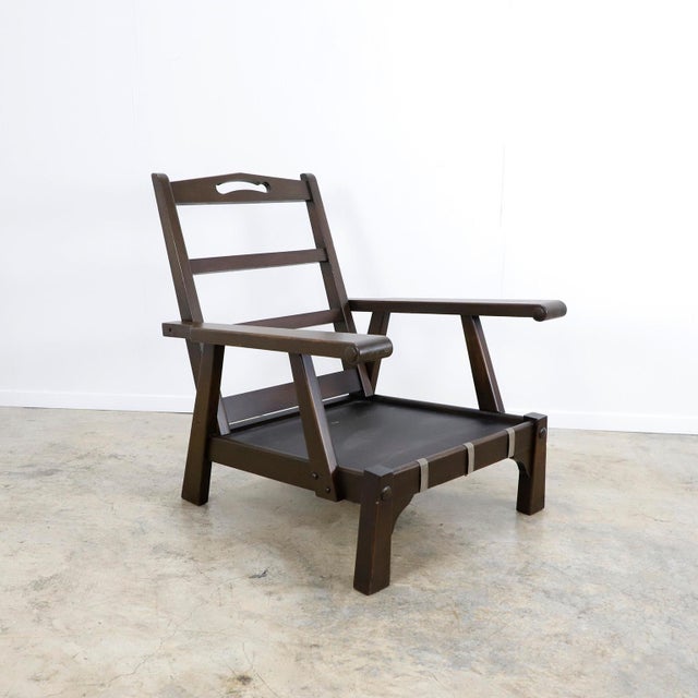 Mexican 1960s Pair of Mexican Hacienda Style Armchairs For Sale - Image 3 of 5