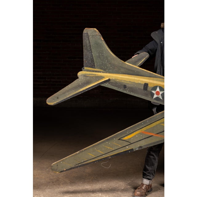 American WWII-Era u.s. Army Air Corps Bomber Masonite Wall Display Cutout For Sale - Image 3 of 9