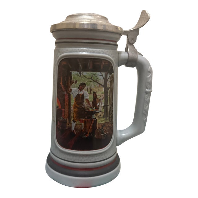 Vintage 1985 Avon "The Blacksmith" Beer Stein – The Building of America Collection For Sale