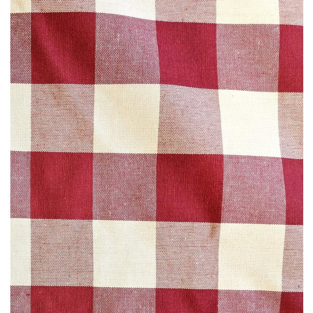 Ralph Lauren Ralph Lauren "Buffalo" Radish Cotton Check Fabric- 5 Yards For Sale - Image 4 of 7