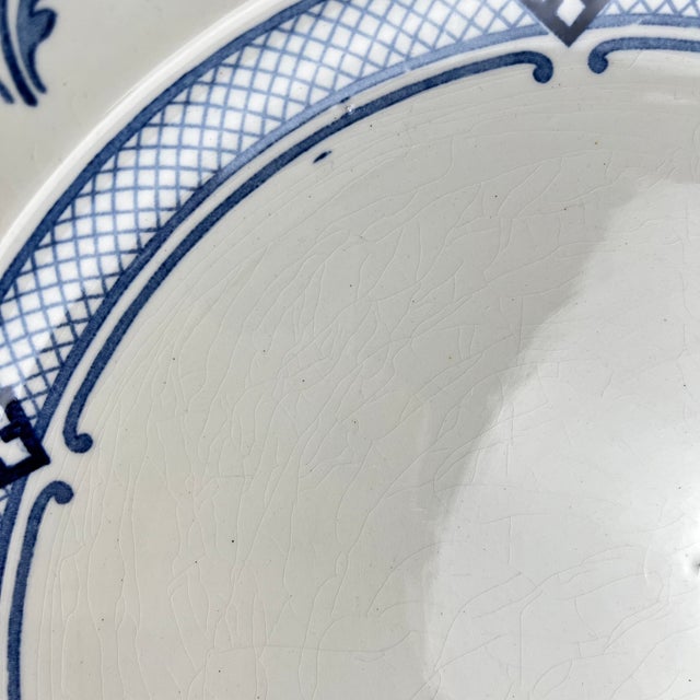 Large Round Jane Model Platter from KG Lunéville, 1890s For Sale - Image 10 of 11