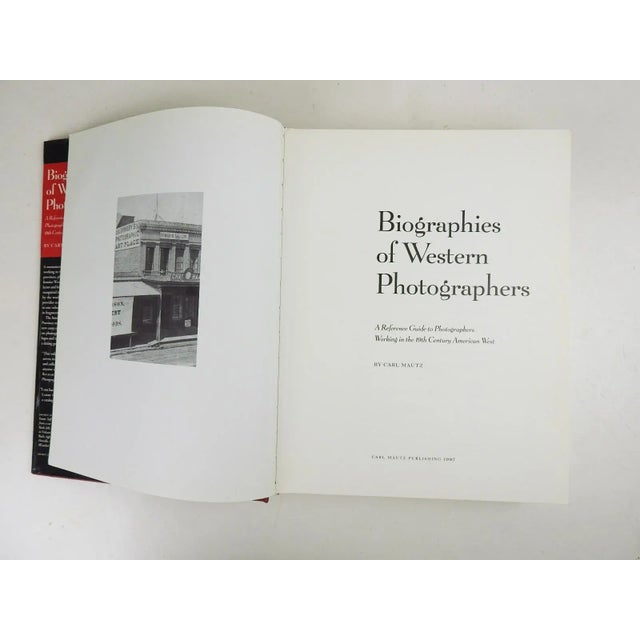 Rustic 1997 Biographies of Western Photographers 1840-1900 Book For Sale - Image 3 of 5