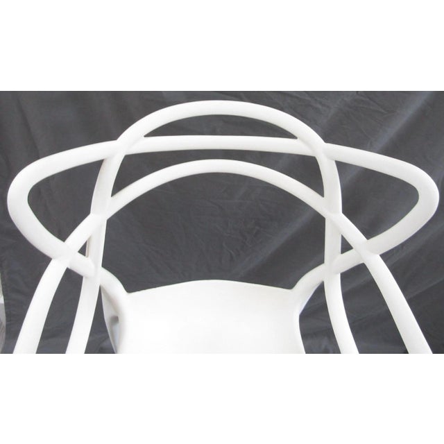 Mid-Century Modern White Technopolymer Chair Attributed to Philippe Starck for Kartell For Sale - Image 11 of 15